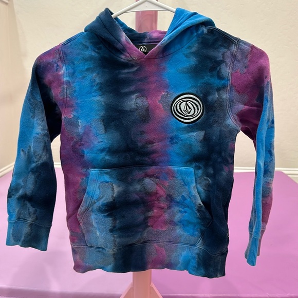 VOLCOM kids, distressed, multicolored sweatshirt, size 5 - Picture 1 of 2